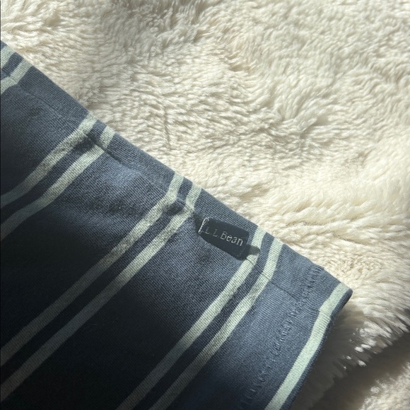 L.L.Bean Supima Cotton Blend Scoopneck Tee – Size 1X | Soft Stretch Stripes | - Picture 5 of 6